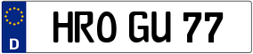 Trailer License Plate